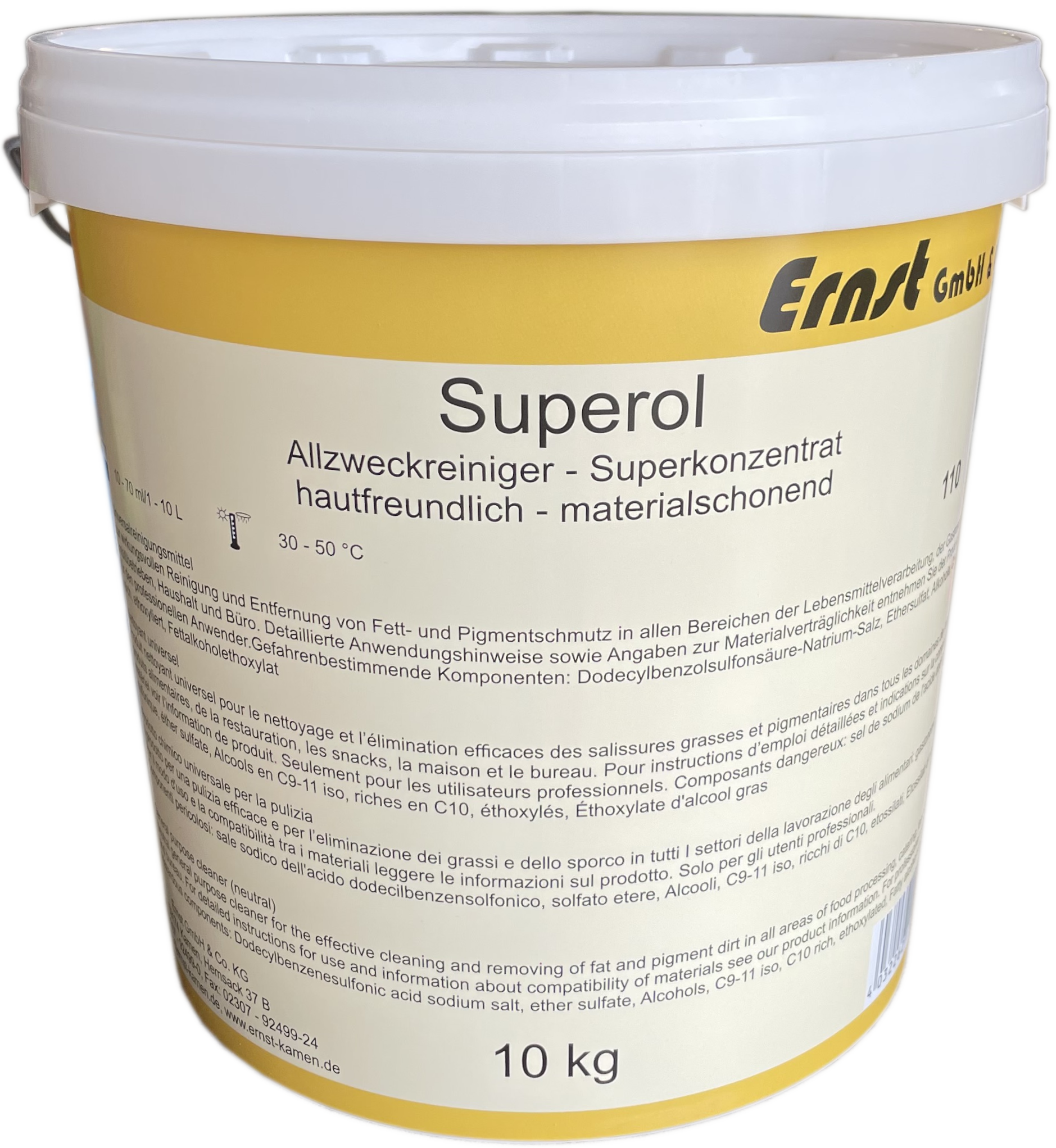 ERNST Superol neutraler Allzweckreiniger - Superkonzentrat, 10 kg/Ei