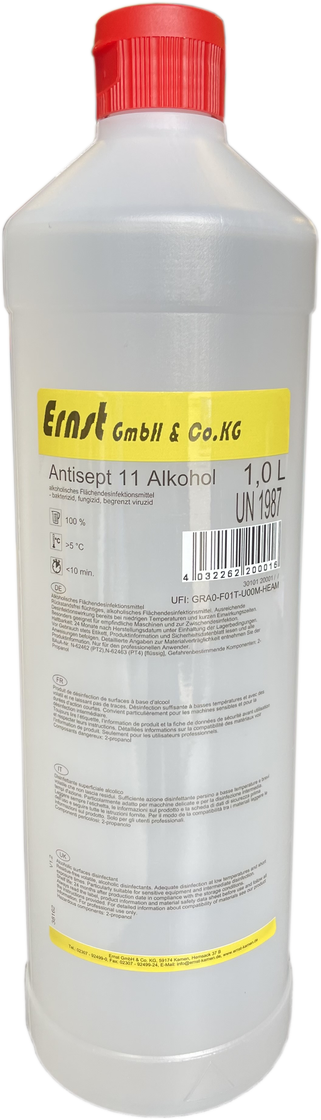 ERNST Antisept 11 - Alkohol 1-l Flasche